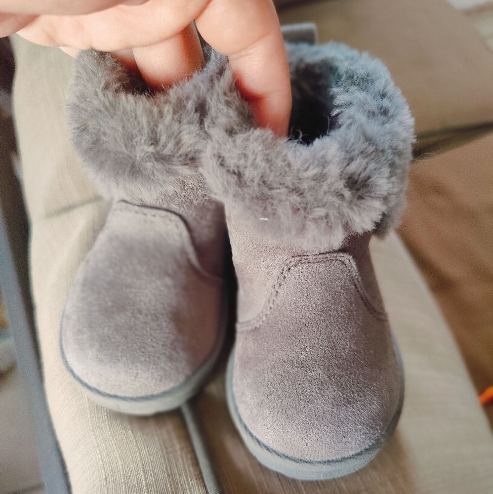 Baby Girl Gray Boots